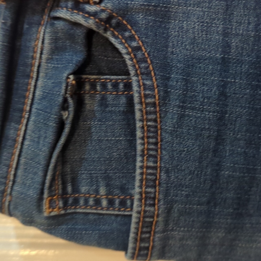 NWT a.n.a Dark Blue Jean Shorts with Button Fly size 14 - Picture 7 of 12